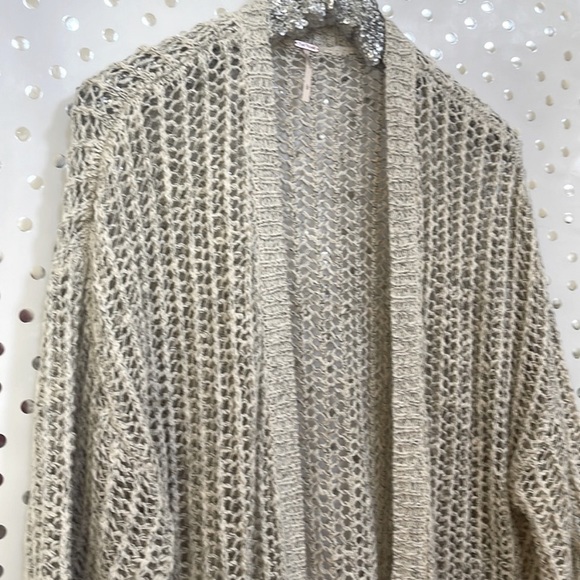 FREE PEOPLE | Cardigan Silver Colored Cardigan - Picture 3 of 10